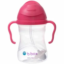 Bidon ze Słomką 240 ml Malinowy
