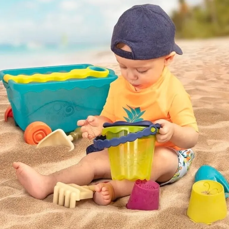 B. Ready Beach Bag – torba z akcesoriami do piasku - pomarańczowa