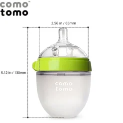 Butelka Antykolkowa Silikonowa Mom's Breast 150 Ml Green Newborn