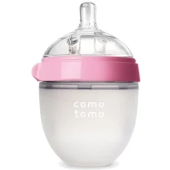 Butelka Antykolkowa Silikonowa Mom's Breast 150 Ml Pink Newborn
