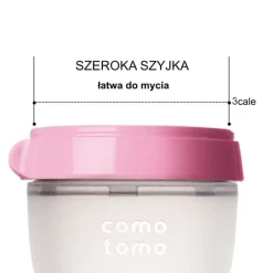 Butelka Antykolkowa Silikonowa Mom's Breast 150 Ml Pink Newborn