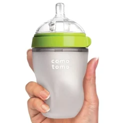 Butelka Antykolkowa Silikonowa Mom's Breast 250 Ml Green Baby