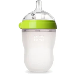 Butelka Antykolkowa Silikonowa Mom's Breast 250 Ml Green Baby