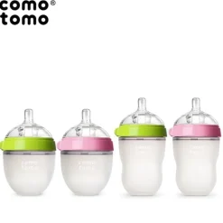 Butelka Antykolkowa Silikonowa Mom's Breast 250 Ml Pink Baby