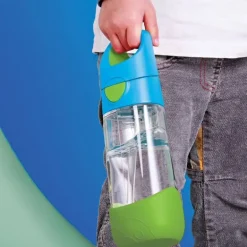 Butelka Tritanowa ze Słomką 450 ml Blue Slate