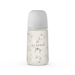 Butelka ze Smoczkiem Fizjologicznym Sx Pro Średni Przepływ Spread Joy Szara 270 ml