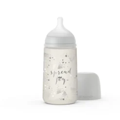 Butelka ze Smoczkiem Fizjologicznym Sx Pro Średni Przepływ Spread Joy Szara 270 ml
