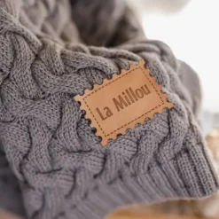 Ciepły Koc Merino 100% Stoned Brown