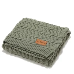 Ciepły Koc Merino 100% Stoned Green