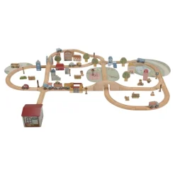 Drewniana kolejka XXL - 114 elementów FSC