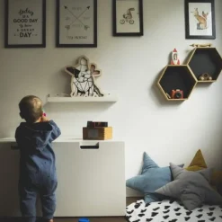 Drewniana Lampka Led Buldog Różowy 24h