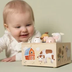Drewniana zabawka pop-up Little Farm FSC