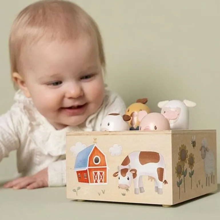 Drewniana zabawka pop-up Little Farm FSC
