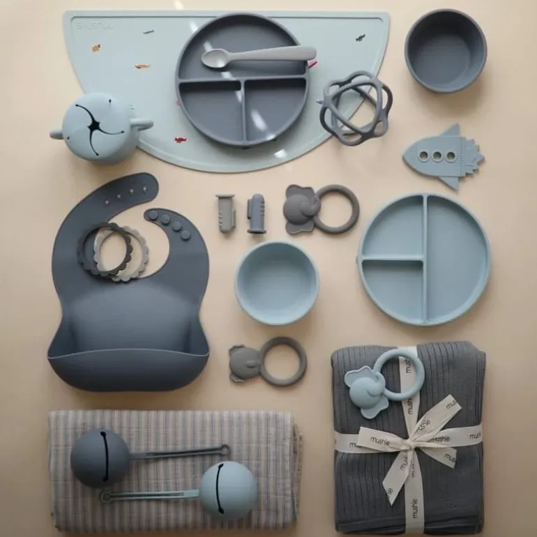 Etui na Smoczek Kula Ball Powder Blue