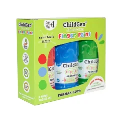 Farby do malowania palcami 3x350ml łatwo Zmywalne