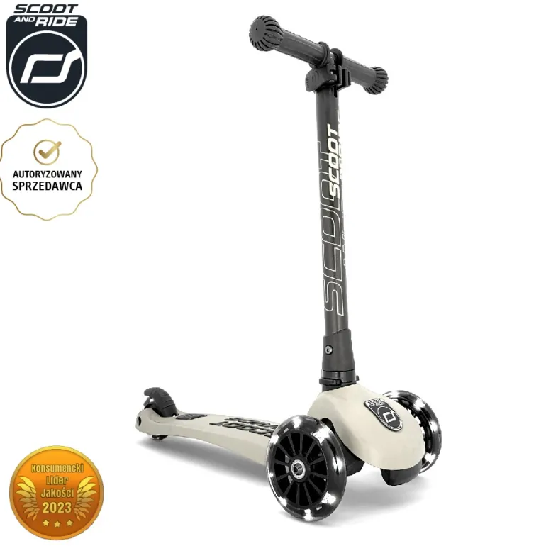 Hulajnoga Trójkołowa dla Dzieci Highwaykick 3 LED 3+ Ash