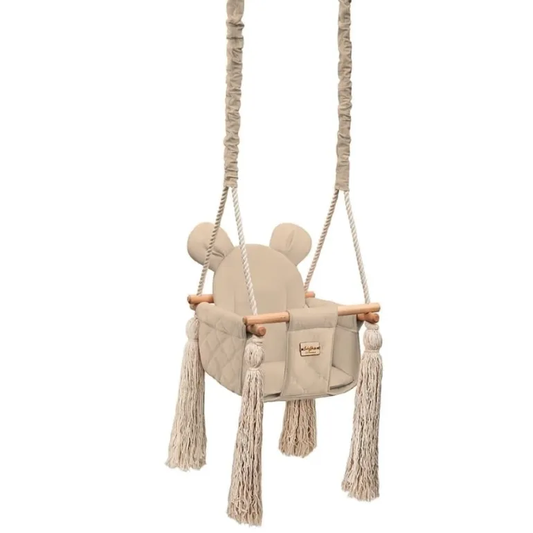 Huśtawka dla Dzieci i Niemowląt VelvetSwing – Beige