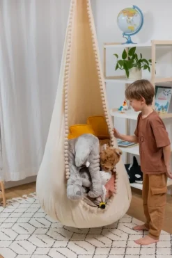 Huśtawka Kokon dla Dzieci DUŻA - Truflowa Kuleczka