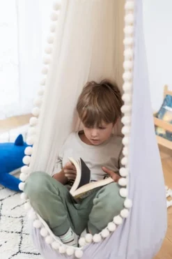 Huśtawka Kokon dla Dzieci Księżycowy Beżyk
