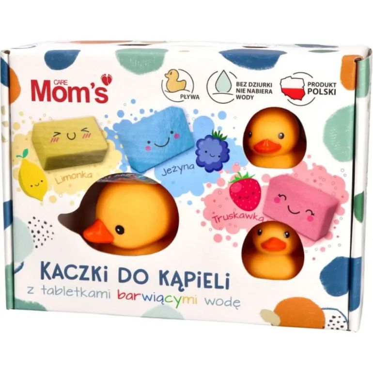 Kaczki do Kąpieli z Tabletkami Barwiącymi Wodę
