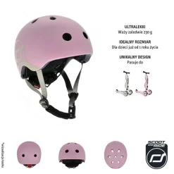 Kask dla Dzieci xxs-S 1-5 Lat Rose