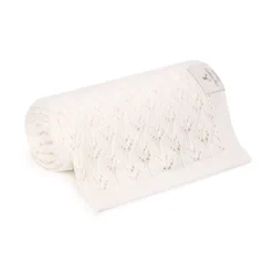 Kocyk Bambusowy Ażurowy Cream Kremowy