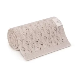 Kocyk Bambusowy Ażurowy Light Beige