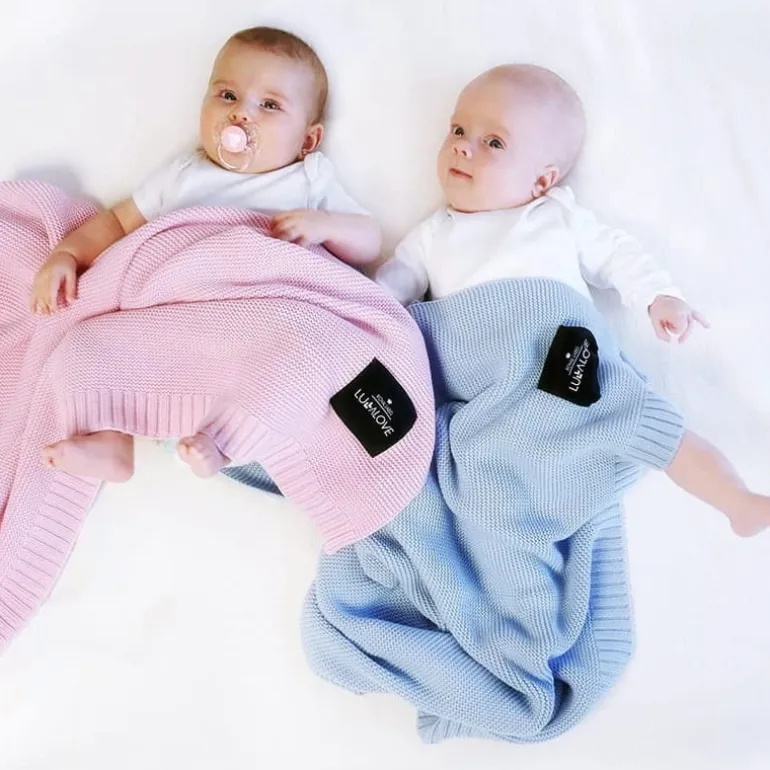 Kocyk Bambusowy Baby Blue