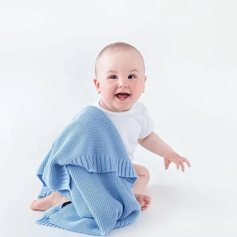 Kocyk Bambusowy Baby Blue