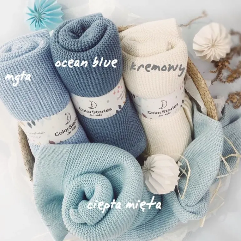 Kocyk Bambusowy Baby Blue