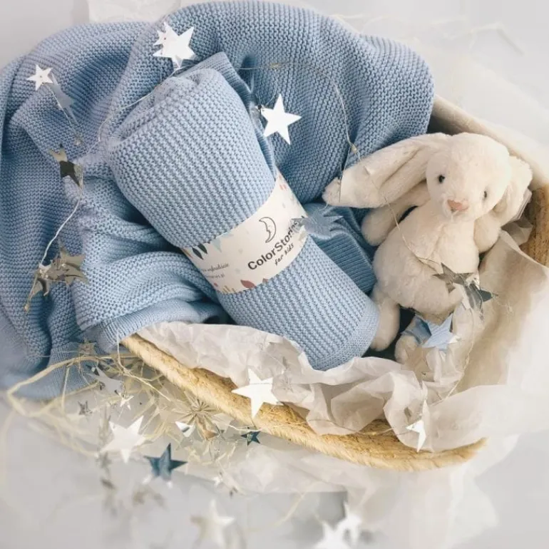 Kocyk Bambusowy Baby Blue
