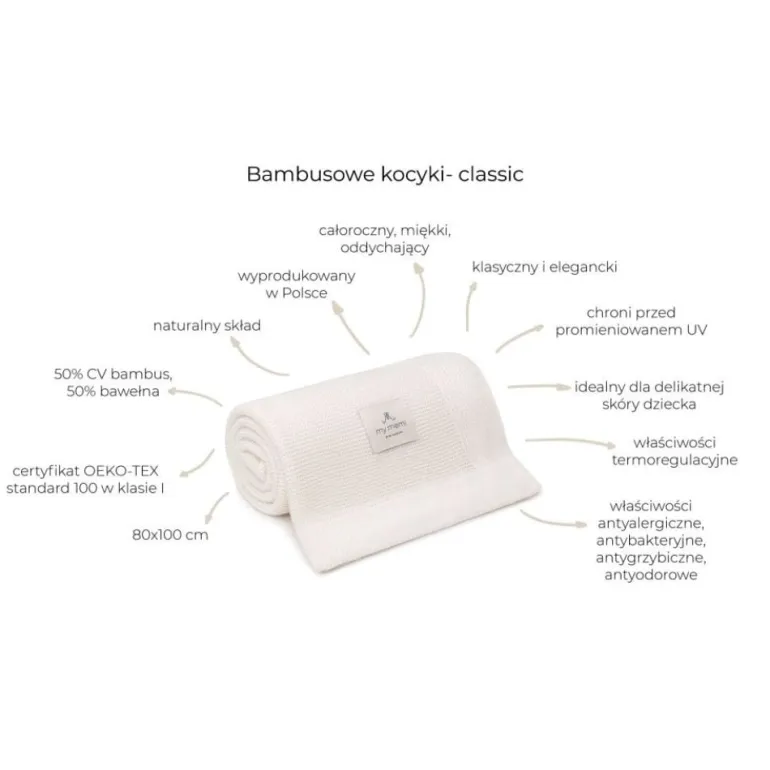 Kocyk Bambusowy Beige