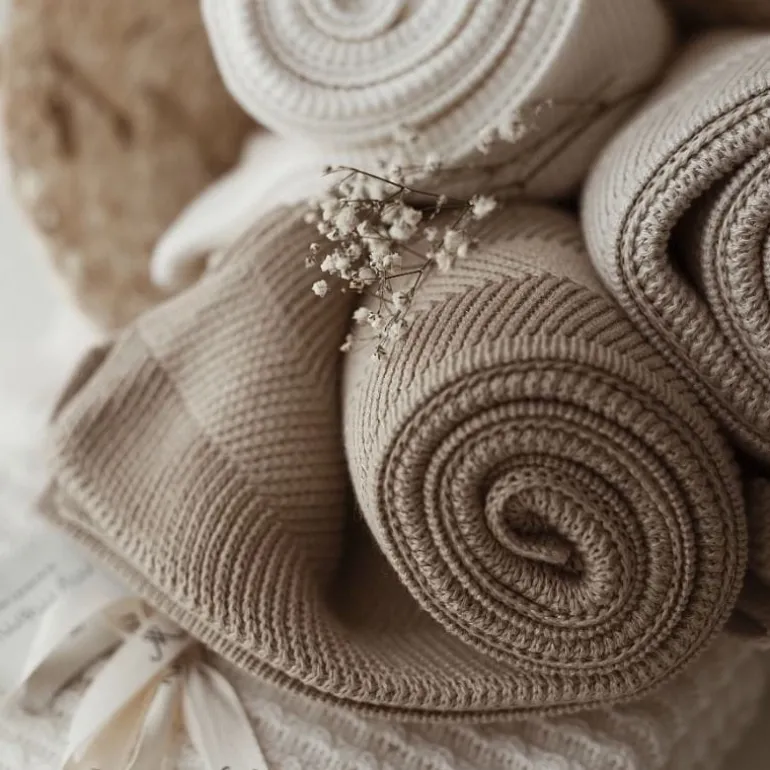 Kocyk Bambusowy Fir Light Beige