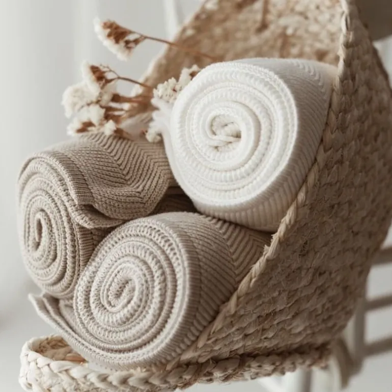 Kocyk Bambusowy Fir Light Beige