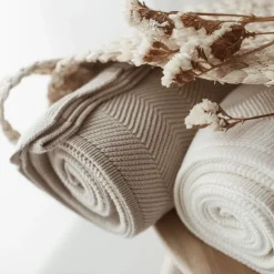 Kocyk Bambusowy Fir Light Beige