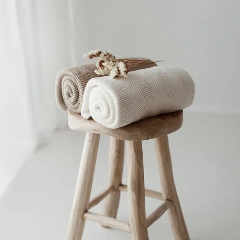 Kocyk Bambusowy Fir Light Beige