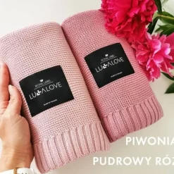 Kocyk Bambusowy Pudrowy Róż