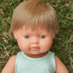 Lalka Chłopiec Europejczyk Ciemny Blond 38cm