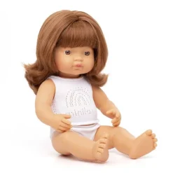 Lalka Dziewczynka Europejka Rude Włosy 38cm