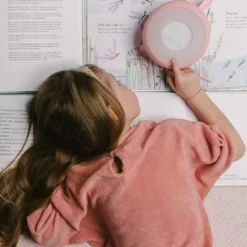 Lampka Led dla Dzieci Budzik Różowy Królik