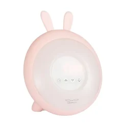 Lampka Led dla Dzieci Budzik Różowy Królik