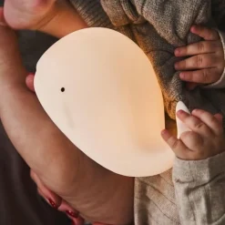 Lampka Led dla Dzieci Silikonowa Wieloryb z Pilotem