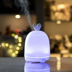 Lampka Led dla Dzieci Silikonowa Dyfuzor Królik Biały