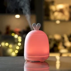 Lampka Led dla Dzieci Silikonowa Dyfuzor Królik Biały