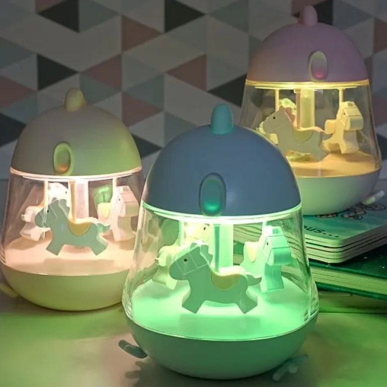 Lampka Led dla Dzieci Silikonowa Pozytywka Niebieska
