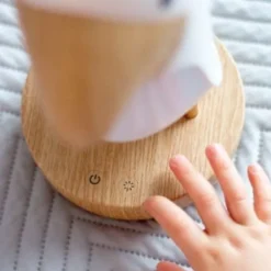 Lampka Led dla Dzieci z Głośnikiem Maskonur Biały