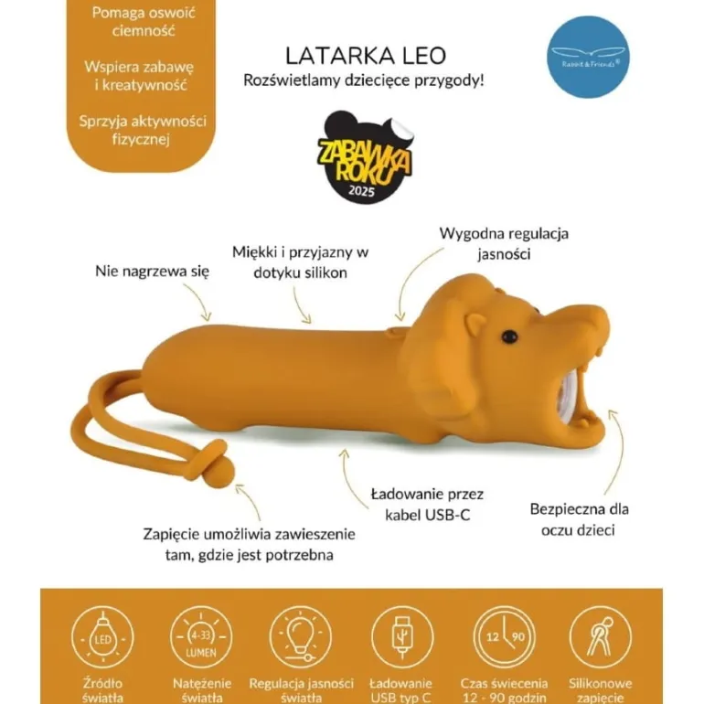 Latarka dla Dzieci Lew LEO