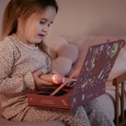 Latarka projektor z bajkami Różowy