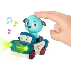 Light Up Cars – zestaw 3 miękkich AUTEK sensorycznych z Pasażerami - Żabką