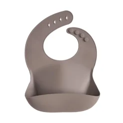 Śliniak Silikonowy Dove Grey